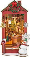 Robotime Book Nook Christmas Indoor Scene Miniatuur Modelbouw Robotime Book Nook Christmas Indoor Scene Miniatuur Modelbouw