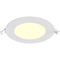 LED Downlight Inbouwspot - Brinton Thin - 6W 470lm 120° Bundelhoek - Warm Wit 3000K - IP40 - Rond - Wit - Ø128mm Buitenmaat - Ø110mm Zaagmaat