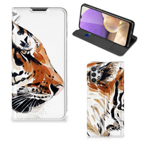 Bookcase Samsung Galaxy A32 5G Watercolor Tiger