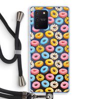 Pink donuts: Samsung Galaxy Note 10 Lite Transparant Hoesje met koord Pink donuts: Samsung Galaxy Note 10 Lite Transparant Hoesje met koord