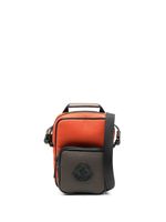 Moncler logo-patch colour-block shoulder bag - Vert - thumbnail