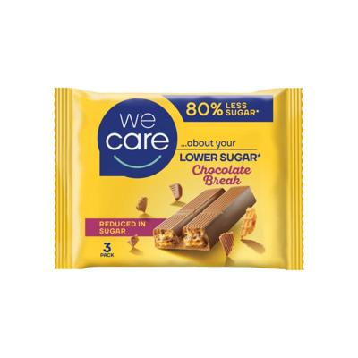 We Care Lower sugar reep chocolate break We Care Lower sugar reep chocolate break