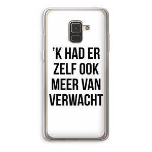 Meer verwacht: Samsung Galaxy A8 (2018) Transparant Hoesje