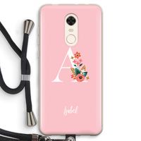 Pink Bouquet: Xiaomi Redmi 5 Transparant Hoesje met koord