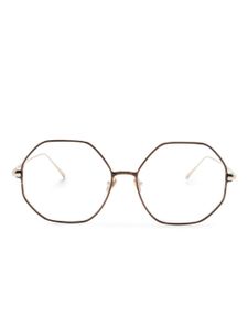 Linda Farrow lunettes de vue Leif à monture géométrique - Or