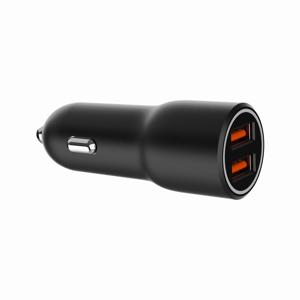 2-poorts USB- auto snellader, QC3.0, 36 W, zwart