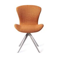 Jesper Home Moji eetkamerstoel Flax and Hay turn steel