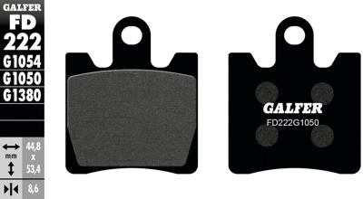 GALFER Brake pad fd222 g1050 organic scooter