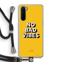 No Bad Vibes: OnePlus Nord Transparant Hoesje met koord