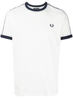 Fred Perry t-shirt à logo brodé - Blanc