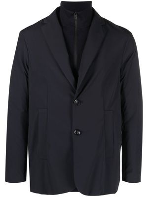 Emporio Armani blazer à simple boutonnage - Noir