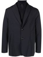 Emporio Armani blazer à simple boutonnage - Noir