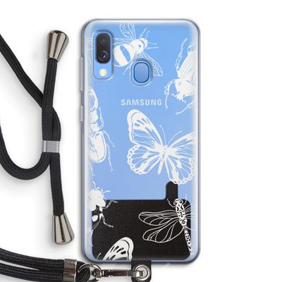 Tiny Bugs: Samsung Galaxy A40 Transparant Hoesje met koord