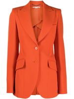 Stella McCartney blazer à simple boutonnage - Orange