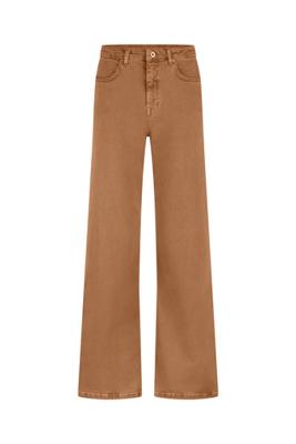 Lexie col denim trousers - caramel - 13299