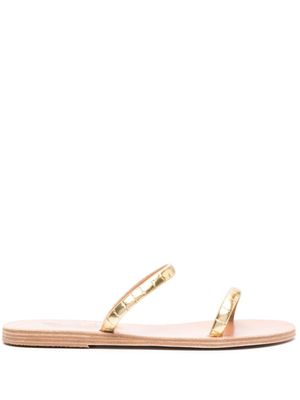 Ancient Greek Sandals sandales plates en cuir - Or