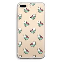 Vogeltjes: iPhone 7 Plus Transparant Hoesje