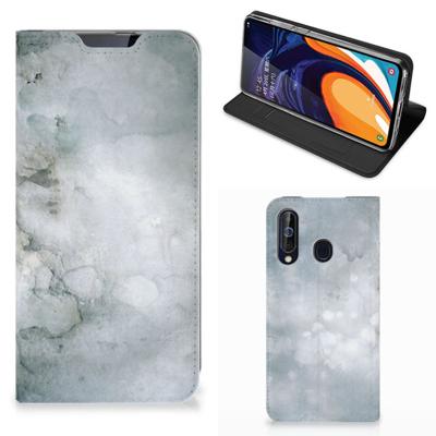 Bookcase Samsung Galaxy A60 Painting Grey Bookcase Samsung Galaxy A60 Painting Grey