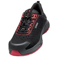 uvex S1 PL PUR W11 6802244 Lage veiligheidsschoenen S1PL Schoenmaat (EU): 44 Zwart, Rood 1 paar