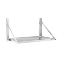 Wandplank - inklapbaar - 80 x 45 cm - 40 kg - roestvrij staal