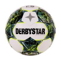 Derbystar Brillant TB Zaalvoetbal Maat 4 Wit Groen Felgeel