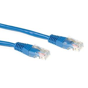 ACT IB1351 LSZH U/UTP CAT6A patchkabel Blauw - 1,5 meter