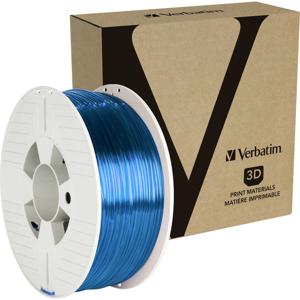Verbatim 55064 55064 Filament PETG Slagvast, Flexibel 2.85 mm 1 kg Blauw, Transparant 1 stuk(s)
