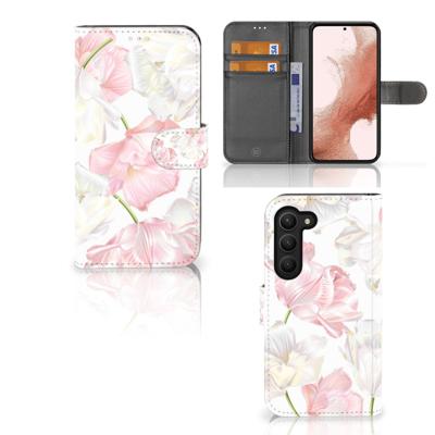 Samsung Galaxy S23 Hoesje Lovely Flowers | Portemonnee hoesje