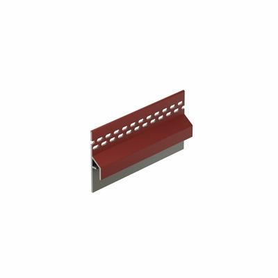 Trim/kraal Ventilatieprofiel Wijnrood (dakrand) - Keralit (2833)