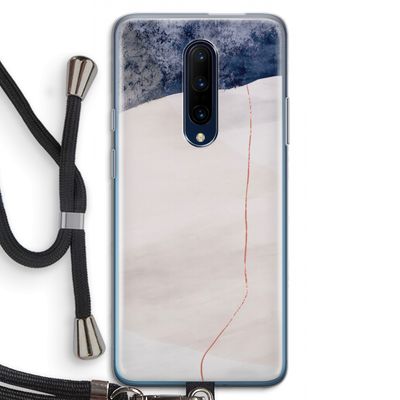 Stone White: OnePlus 7 Pro Transparant Hoesje met koord