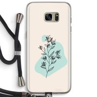 Violets are blue: Samsung Galaxy S7 Edge Transparant Hoesje met koord