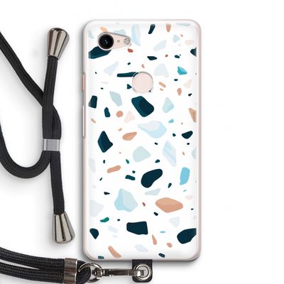 Terrazzo N°13: Pixel 3 Transparant Hoesje met koord