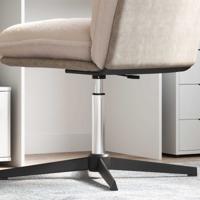 VidaXL Kantoorstoel gascilinder chroom 355-540 mm ijzer