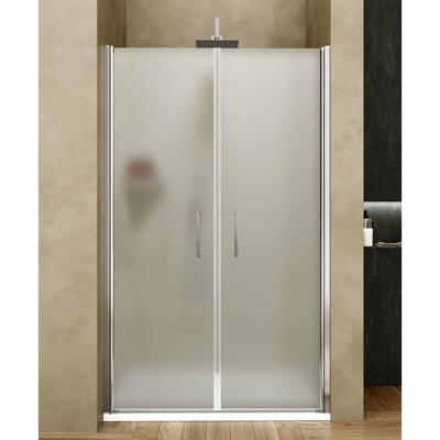 Nisdeur Lacus Giglio Evo Matt 2 Deuren 70x200 cm Kristalglas Chroom Lacus