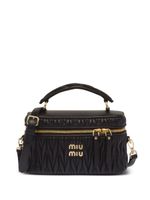 Miu Miu mini sac en cuir Nappa à design matelassé - Noir