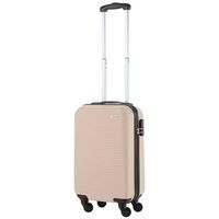 TravelZ Horizon Handbagagekoffer - 54cm Handbagage met cijferslot - Champagne - thumbnail