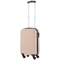 TravelZ Horizon Handbagagekoffer - 54cm Handbagage met cijferslot - Champagne