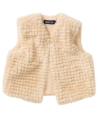 fake fur gilet met knoopsluiting fake fur gilet met knoopsluiting