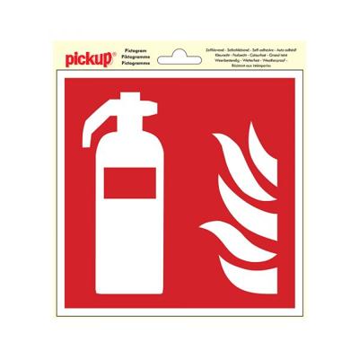 Sticker Brandblusser - 200x200 mm.