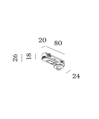 Wever & Ducre - 1-Phase Track Adapter 2.0 B