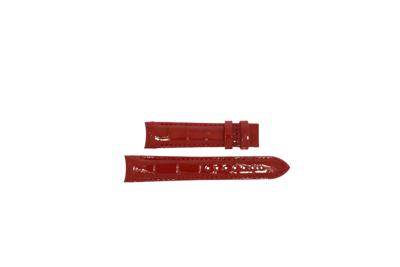 Horlogeband Tissot COUTURIER GENT / T0352101603101A / T610042655 Leder Rood 18mm