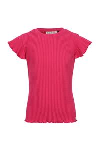 LOOXS Little Zomer t-shirt meisjes s/s ruffel - roze