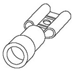 Molex 190170037 Platte stekker (female) 1 stuk(s) Bulk