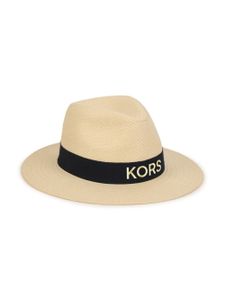 Michael Kors Kids chapeau à bande logo - Tons neutres