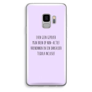 Tequila: Samsung Galaxy S9 Transparant Hoesje