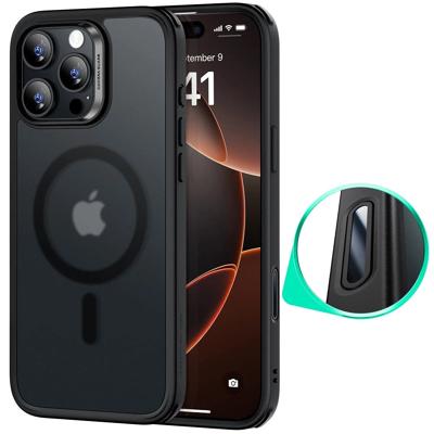 iPhone 16 Pro Max HaloLock Classic Hybrid Case (Camera Control) - Frosted Black iPhone 16 Pro Max HaloLock Classic Hybrid Case (Camera Control) - Frosted Black