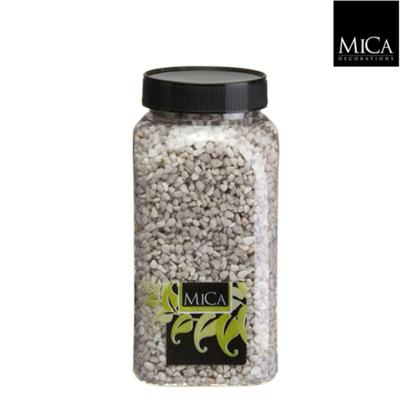 Gravel lichtgrijs fles 1 kilogram - Mica decorations