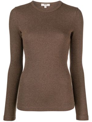 AGOLDE Ribgebreide top - Bruin AGOLDE Ribgebreide top - Bruin