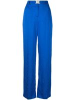 Boutique Moschino pantalon à taille haute - Bleu