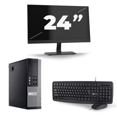 Dell Optiplex 990 SFF - Intel Core i7-2e Generatie - 16GB RAM - 256GB SSD - Windows 10 + 1x 24 inch Monitor